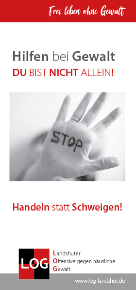 Flyer der Landshuter Offensive gegen häusliche Gewalt